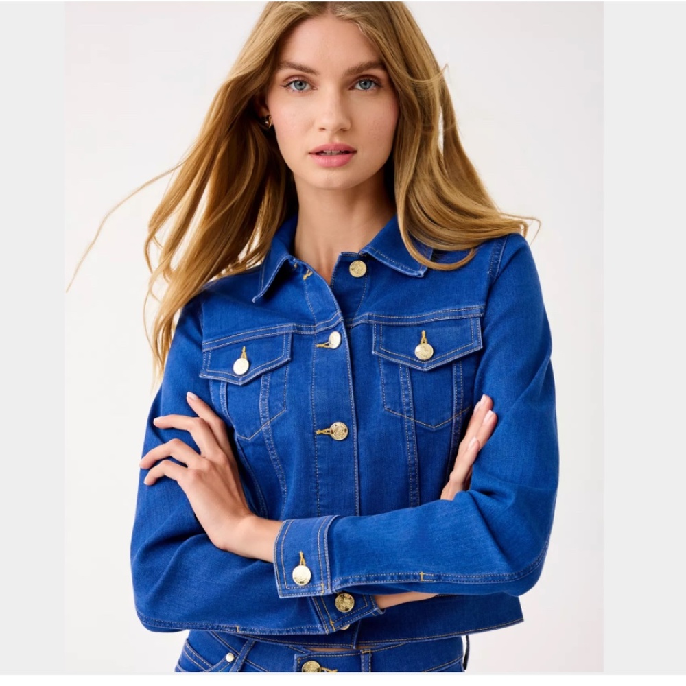 Lilly Pulitzer Seaspray Denim Jacket